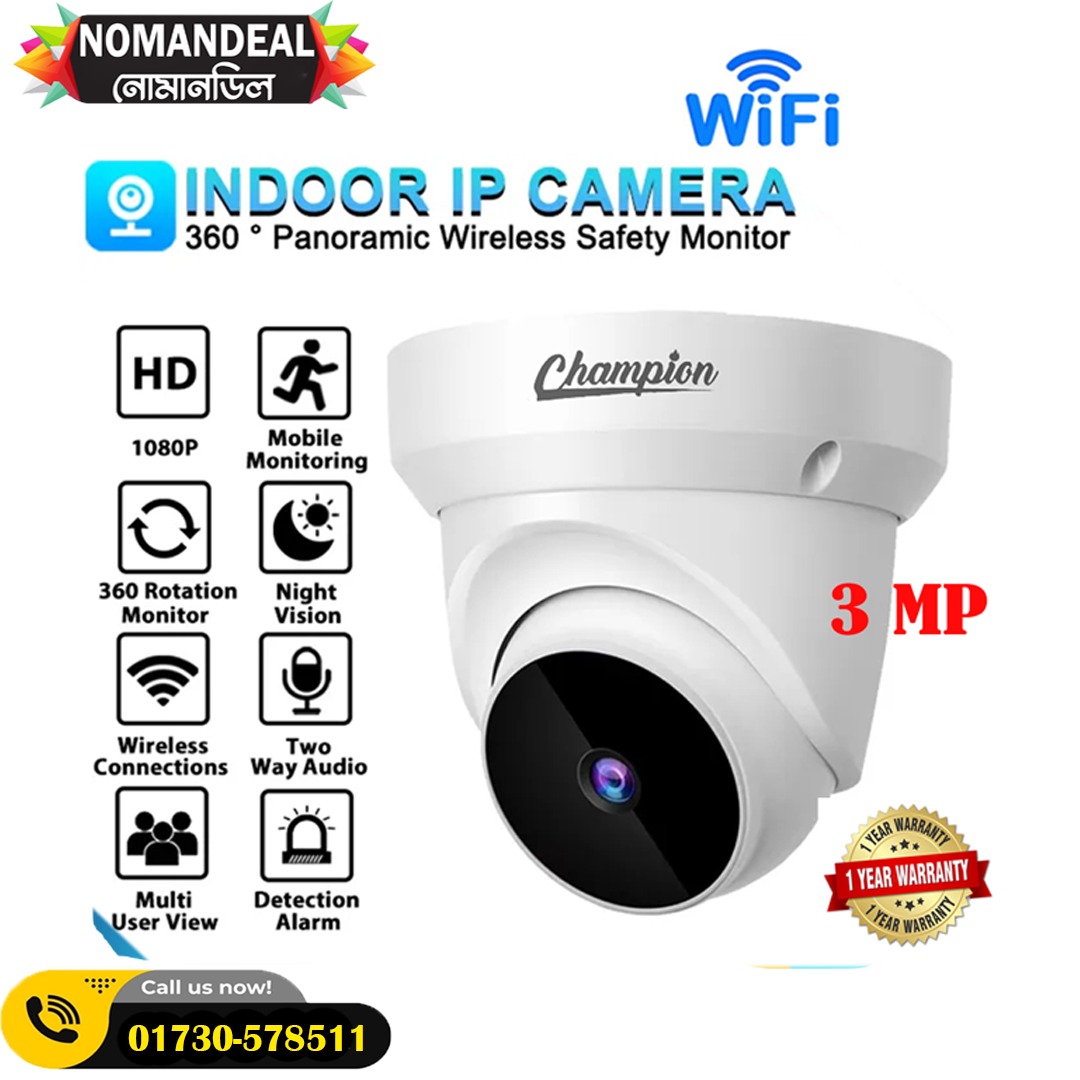 Champion 3 MP Wifi IP Dome Camera