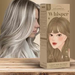 Kota Cosmetics Permanent Hair Color Cream Whisper (Light Ash Blonde)